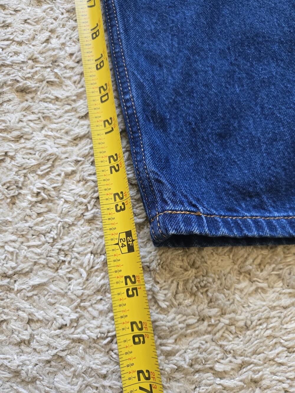Levis Premium Loose Taper Crop Jeans Womens 29 Blue - Picture 6 of 8